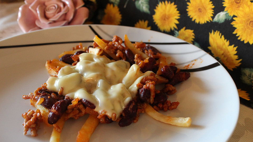 Pommes Mit Hack Chili-Cheese-Pommes mit Hackfleisch von Jennys-Kochwelt