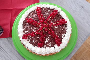 Johannisbeerkuchen mit Mascarponecreme