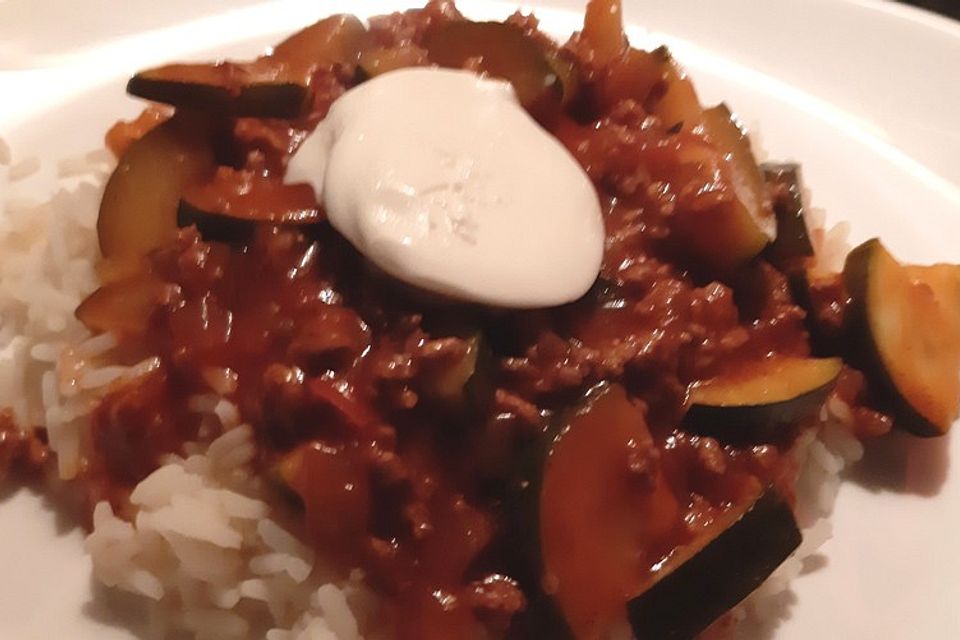 Zucchini-Hackfleisch-Chili