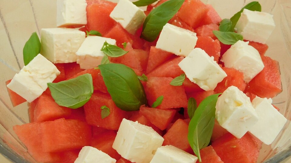 Wassermelonensalat mit Feta und Minze von Hobbykoch-Rotfuchs