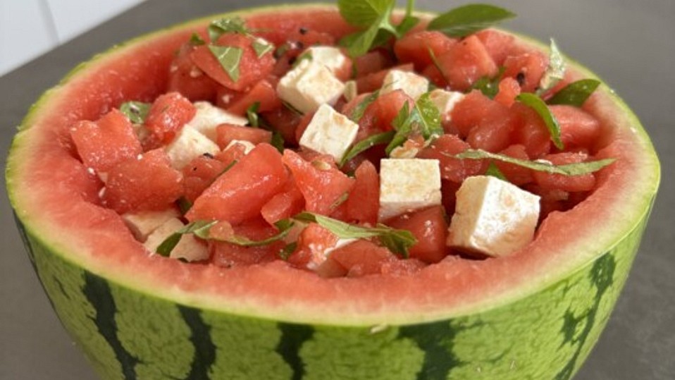 Wassermelonensalat mit Feta und Minze von Hobbykoch-Rotfuchs