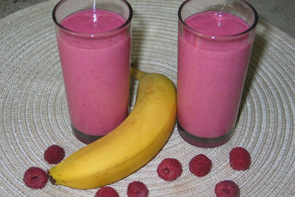 Bananen-Himbeer-Smoothie