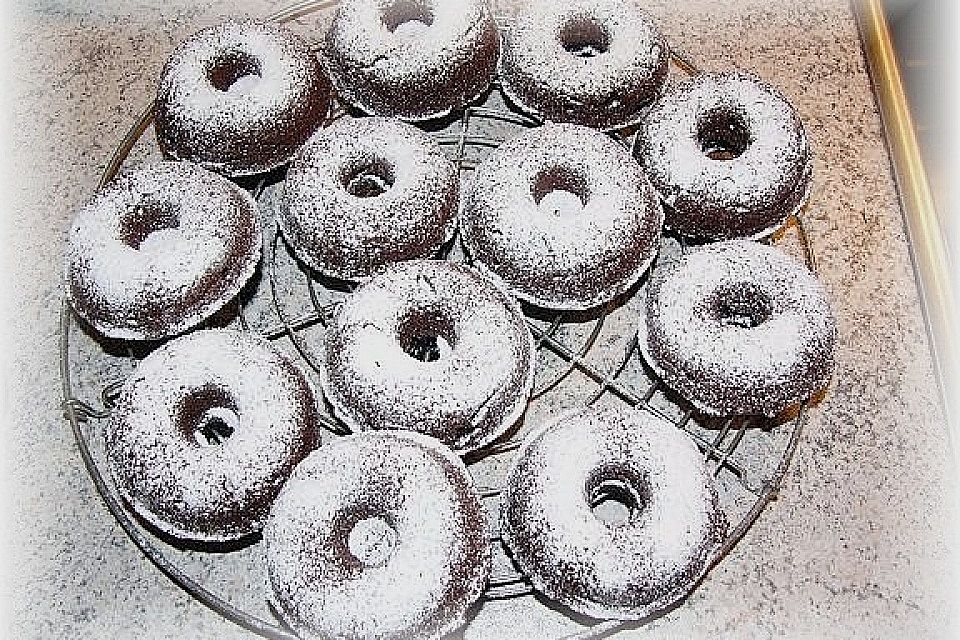 Schoko - Donuts aus der Form