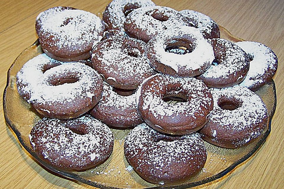 Schoko - Donuts aus der Form