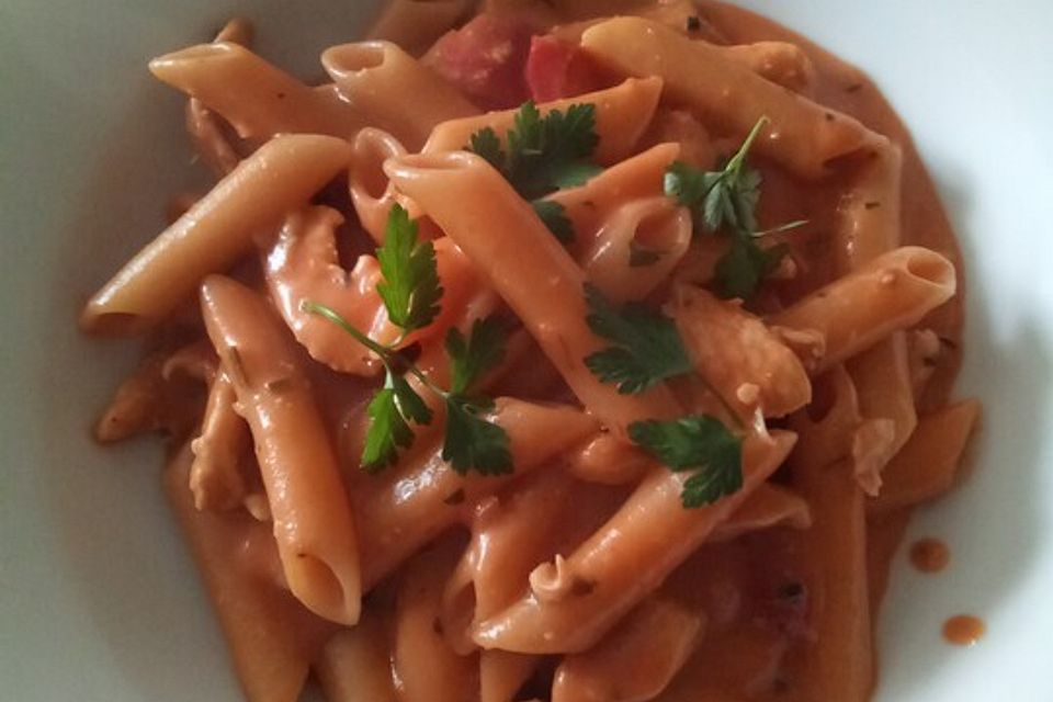 One Pot Pasta mit Hähnchen