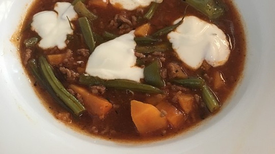 Süßkartoffel-Bohnen-Hackfleisch-Topf von Ellibilli| Chefkoch Süßkartoffel-Bohnen-Hackfleisch-Topf von Ellibilli| Chefkoch