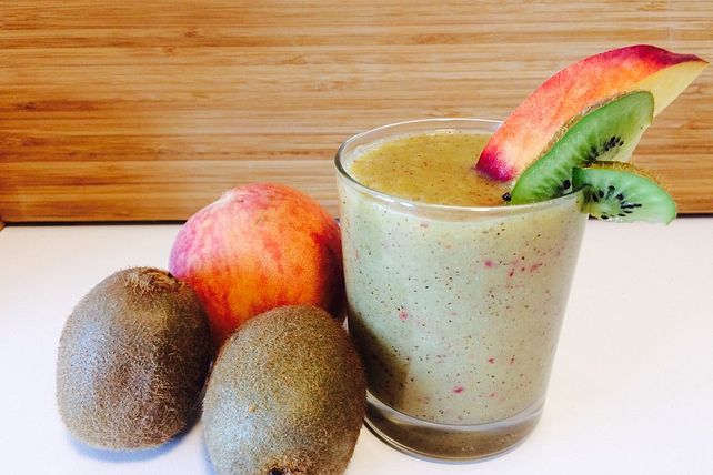 Kiwi-Pfirsich-Smoothie von Rüebli83| Chefkoch