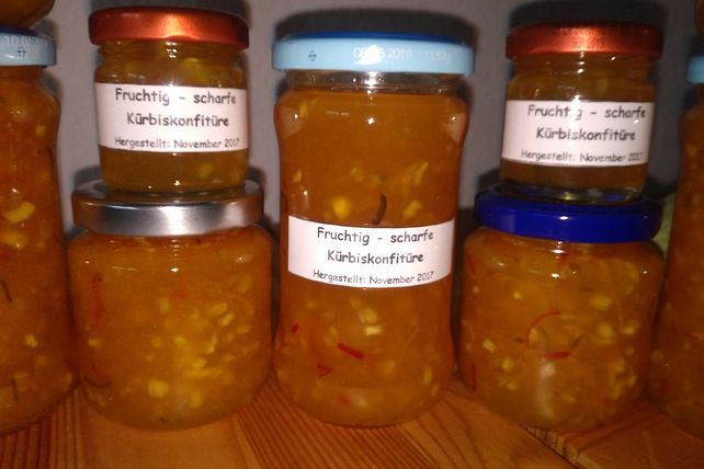 Fruchtig - scharfe Kürbiskonfitüre von Dragonfly-Lady| Chefkoch
