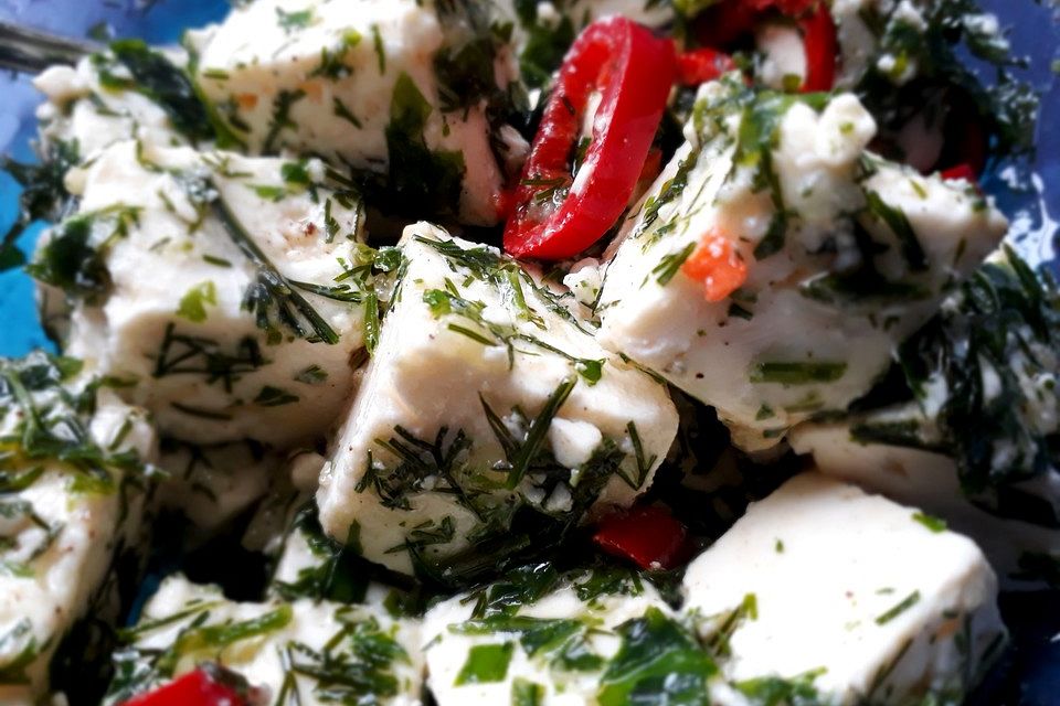Feta mit Dill und Petersilie Feta mit Dill und Petersilie