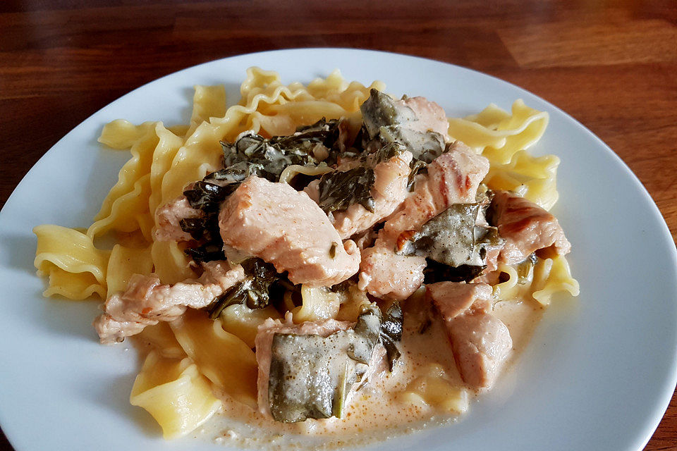 Hähnchenragout mit Sauerampfer