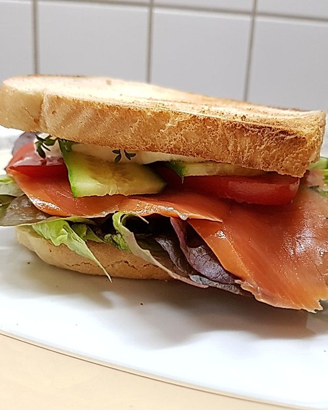 Lachs-Sandwich