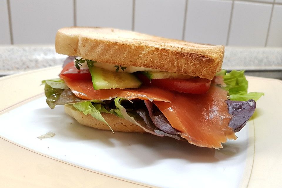 Lachs-Sandwich