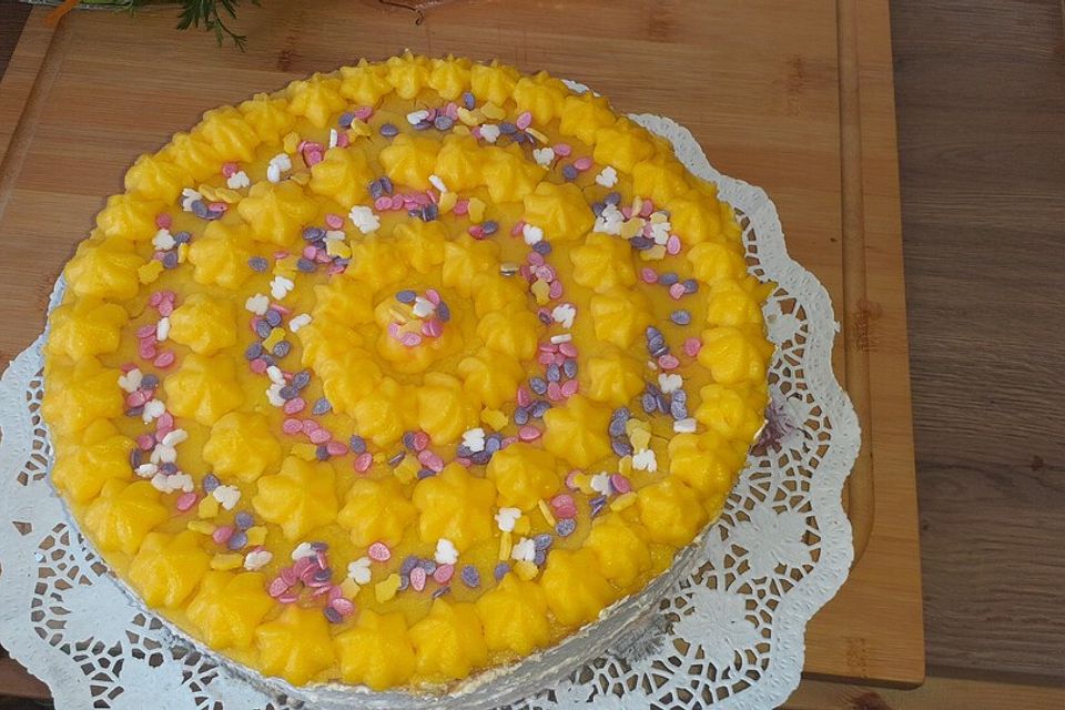 Himbeer-Eierlikör-Kuchen mit Schmand