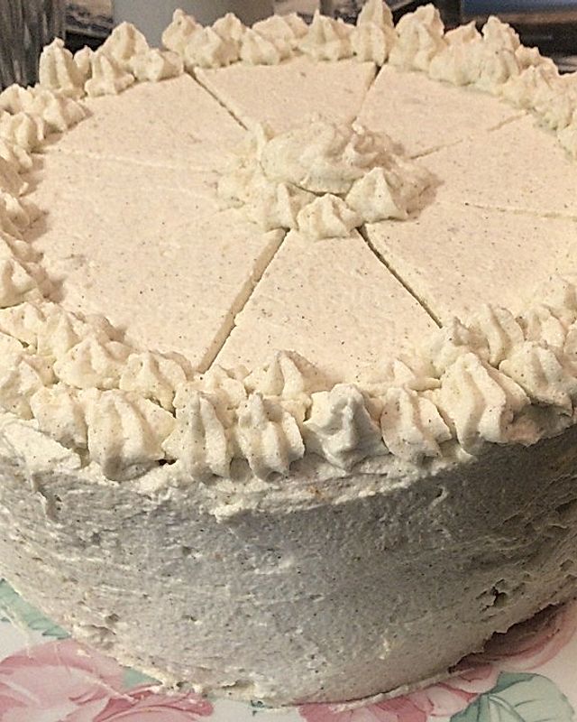 Pfirsich-Maracuja Torte mit Schmand