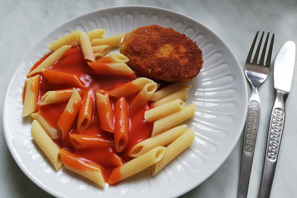 DDR Jägerschnitzel mit Feuerwehrsoße