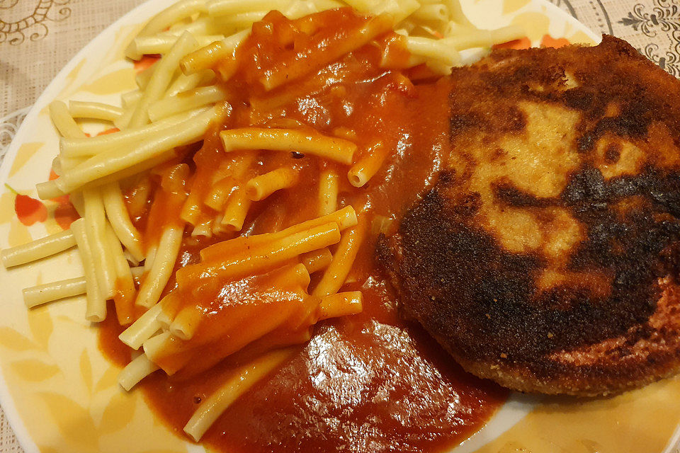 DDR Jägerschnitzel mit Feuerwehrsoße