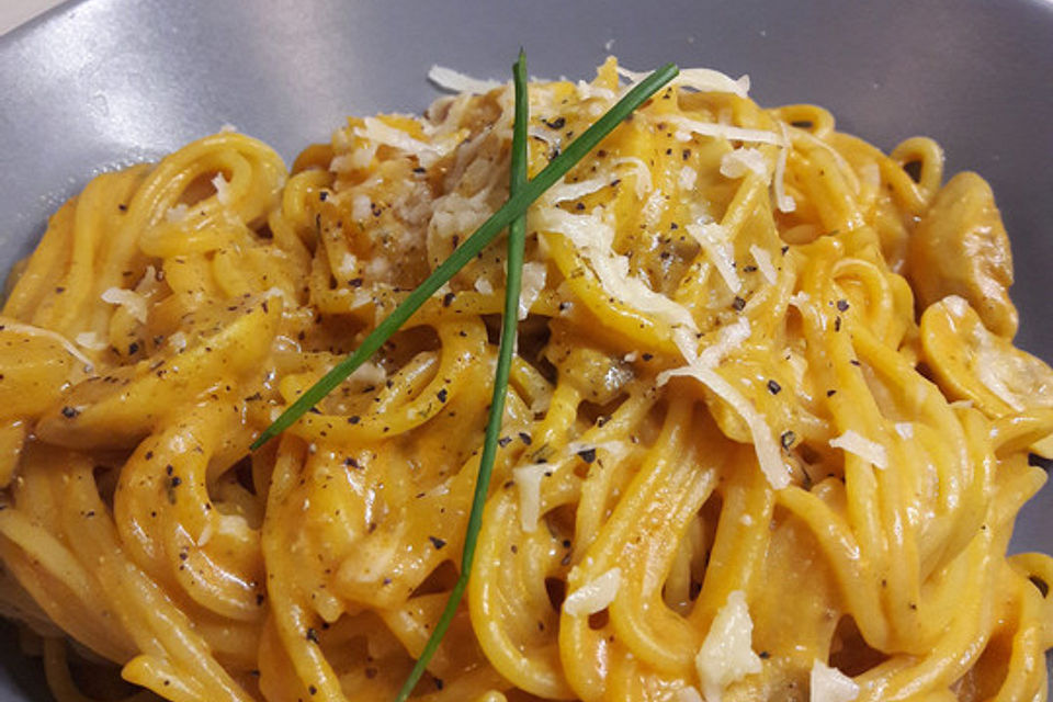 One-Pot-Spaghetti mit Champignons