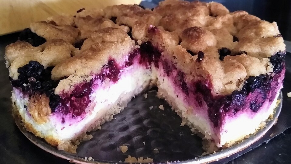 Brombeer-Quark-Kuchen mit Zimtstreuseln von Anaid55