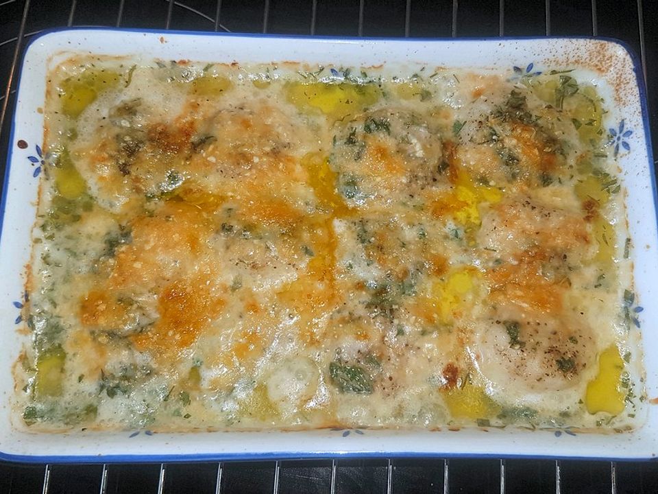 Jakobsmuscheln in Sud gratiniert von DietrichEdmund| Chefkoch