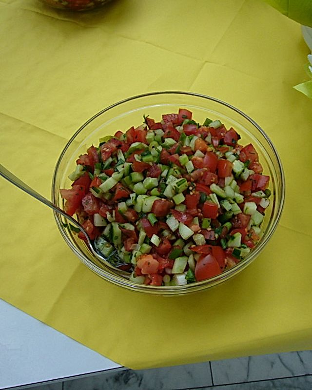 Israelischer gemischter Salat