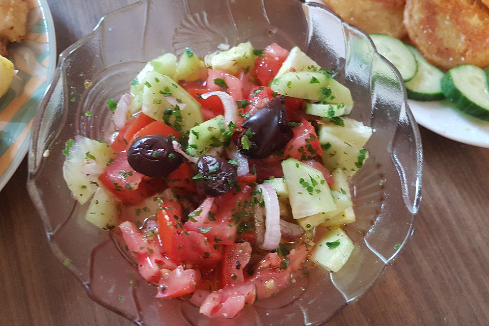 Israelischer gemischter Salat