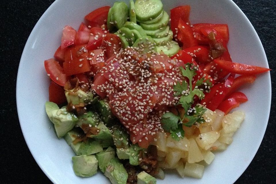 Einfache Poke Bowl