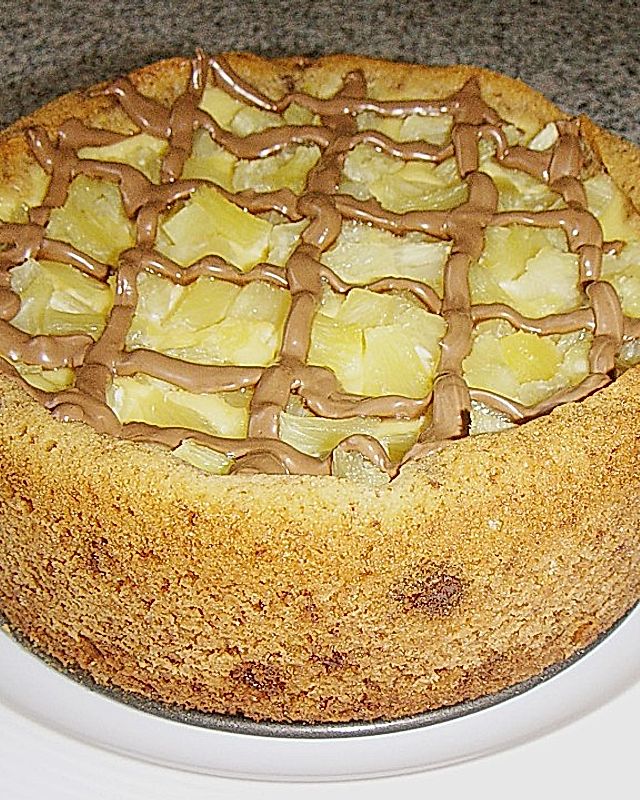 Nougat-Ananaskuchen