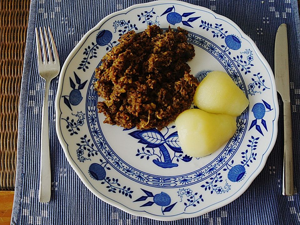Hackfleischpfanne Mit Obst Von Pinsel Chefkoch 