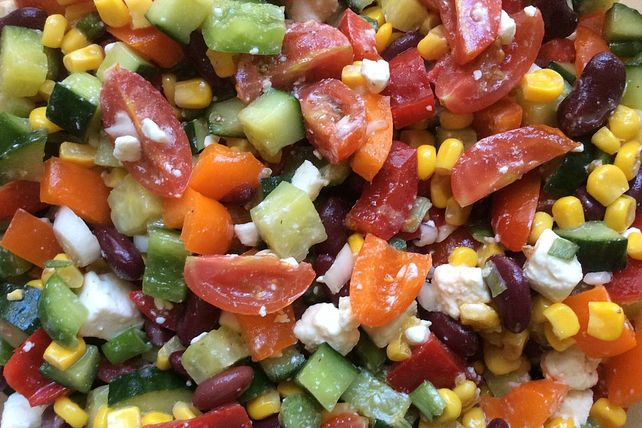 Pikanter Salat mit Mais und Kidneybohnen von Mooreule| Chefkoch
