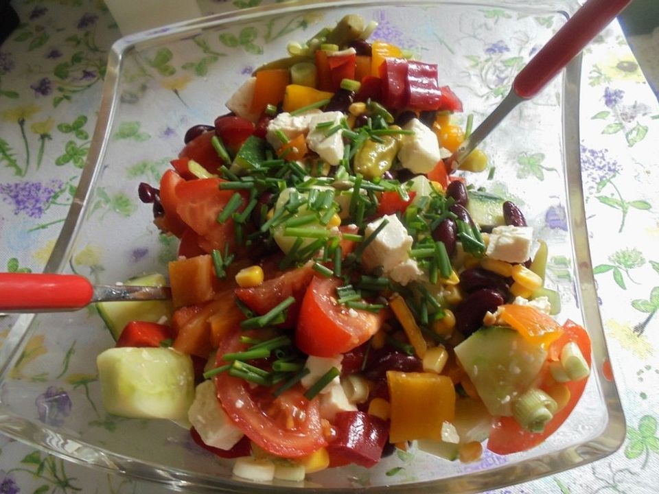 Pikanter Salat mit Mais und Kidneybohnen von Mooreule | Chefkoch