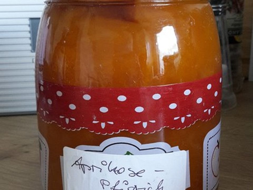 Aprikosen-Plattpfirsich-Marmelade von Schokosahnerolle | Chefkoch