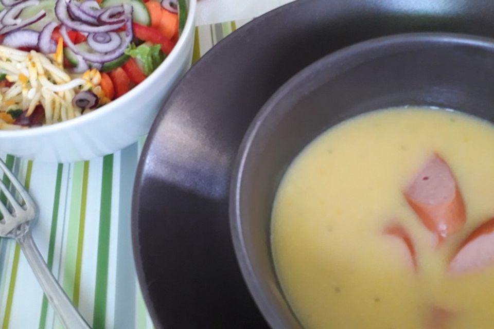 Florians Zucchini-Cremesuppe mit Kartoffeln