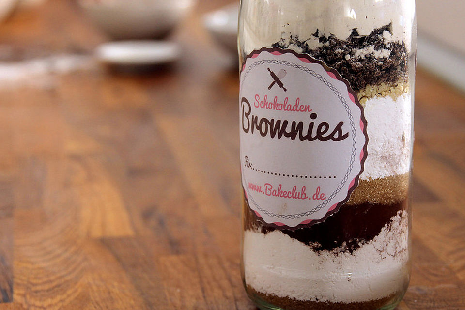 Brownie Backmischung im Glas