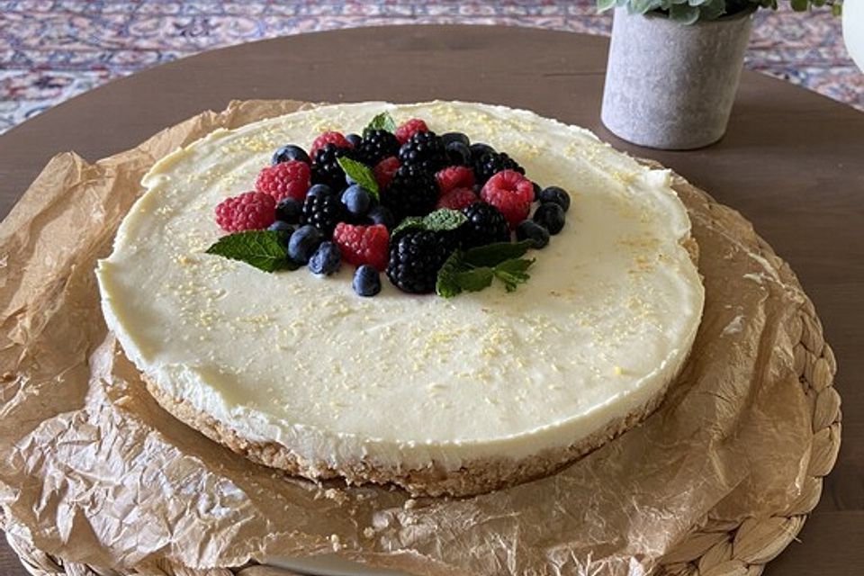 No Bake Lemon Cheesecake