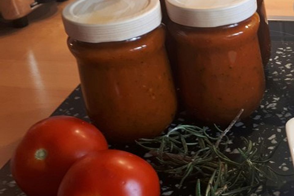 Tomatensoße aus frischen Tomaten einkochen Tomatensoße aus frischen Tomaten einkochen