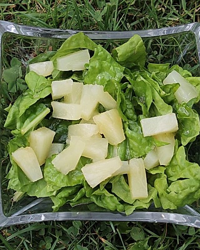 Mangold-Ananas-Salat mit Limettendressing