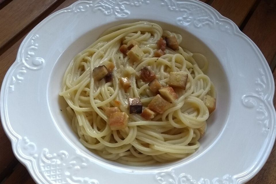 Meine vegane Spaghetti Carbonara