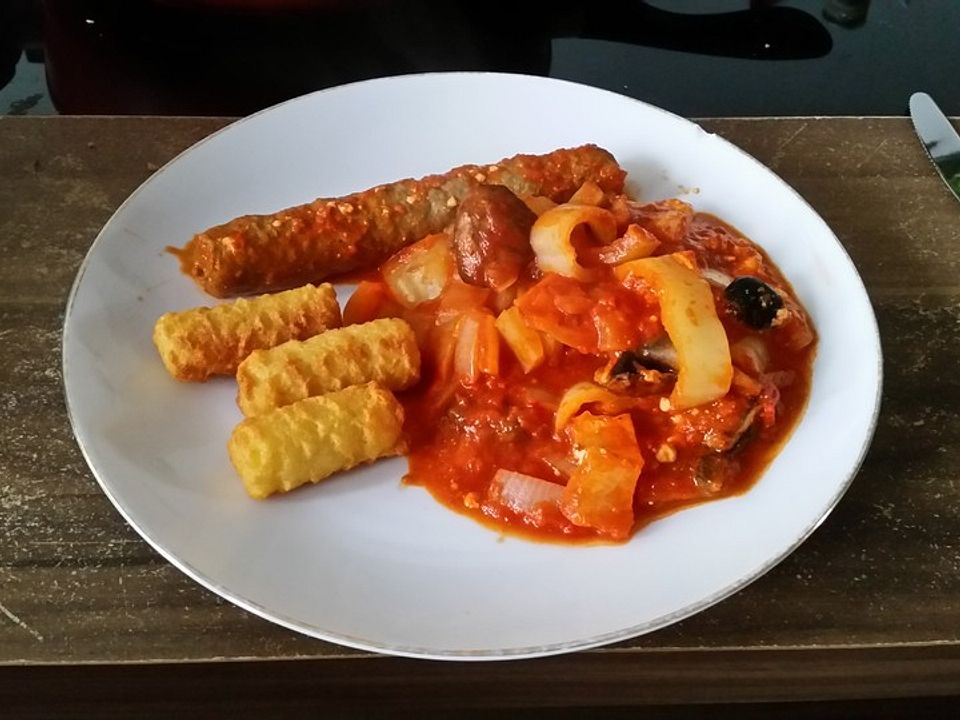 Spitzpaprika "Balkan Art" mit Frikandeln von Tolotson Chefkoch