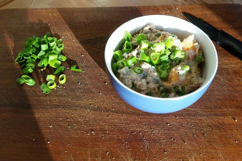 Lauwarmer Süßkartoffel-Thunfisch-Salat