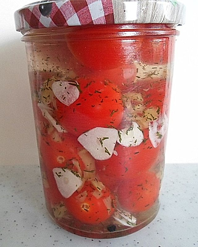 24 Stunden eingelegte Tomaten