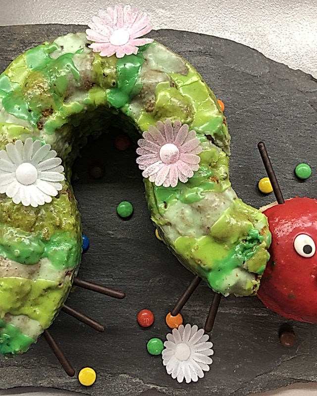 Raupe Nimmersatt - Kuchen für den Kindergeburtstag