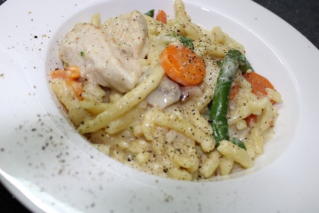 Gemüsepfanne mit Hähnchenbrust und Knöpfle von _Elli_unique_| Chefkoch