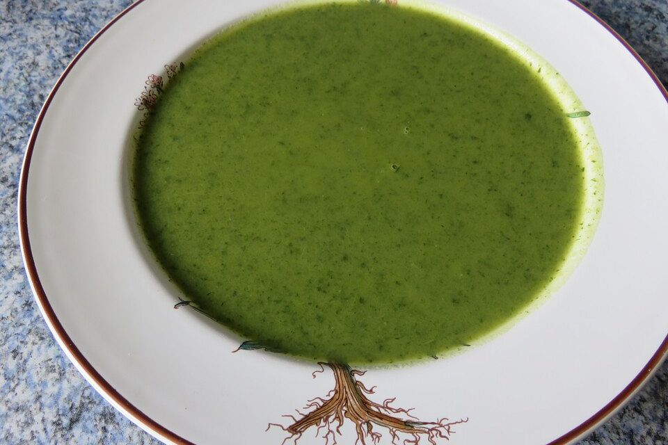 Suppe aus Karottengrün