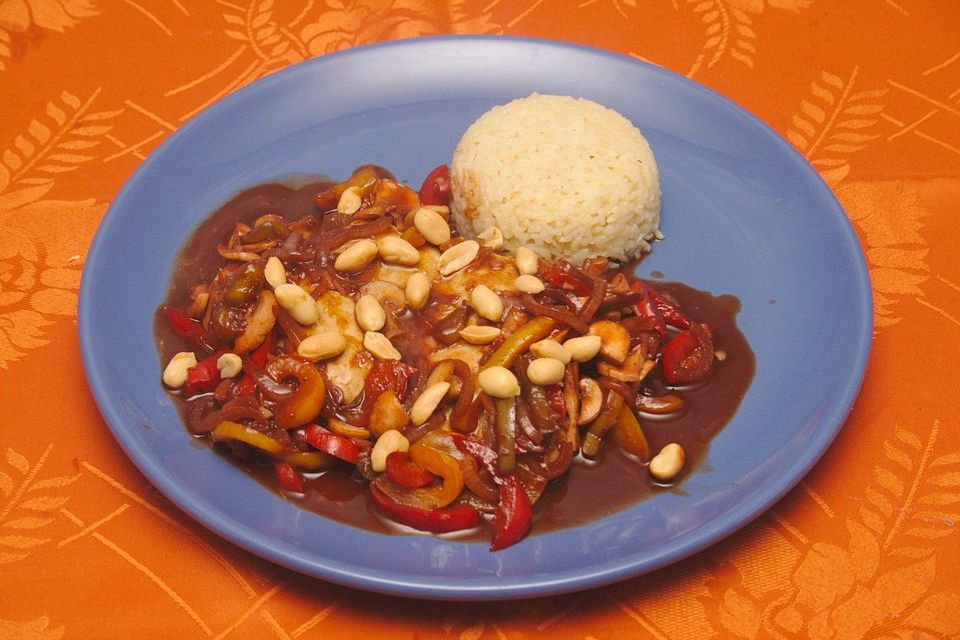 Hähnchenbrustfilet katalanische Art