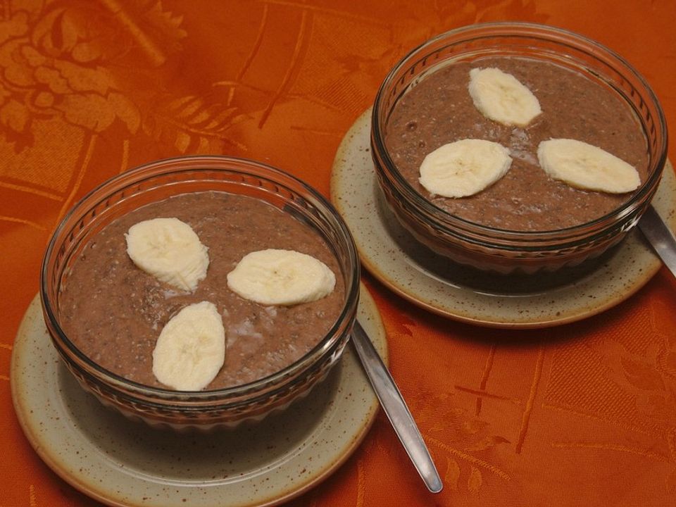 Bananen-Schoko-Pudding mit Chiasamen von Tatunca| Chefkoch