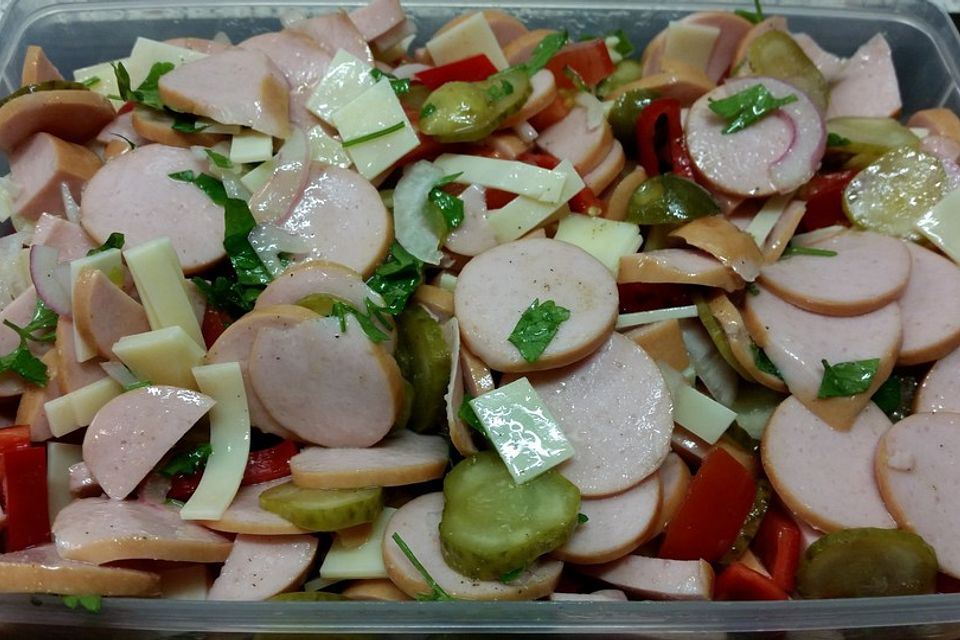 Käse-Wurst-Salat