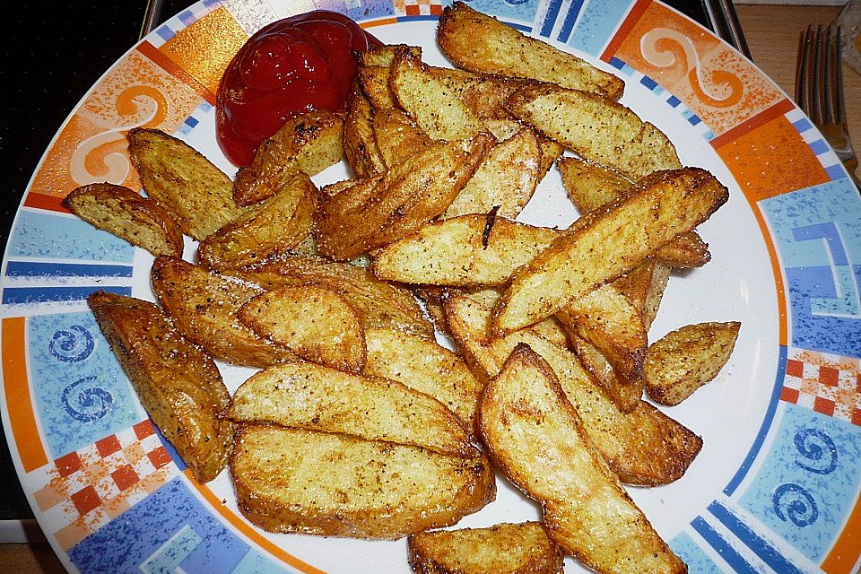 Kartoffel - Wedges, selbst gemacht