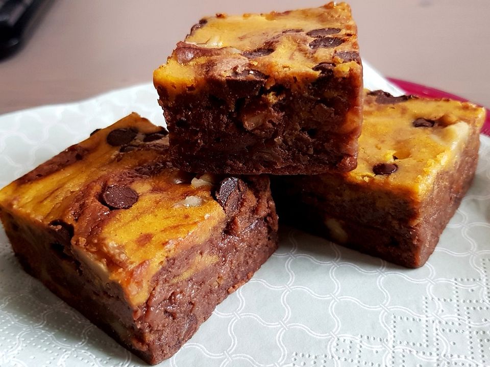 Saftige Kürbis-Brownies von mone007| Chefkoch