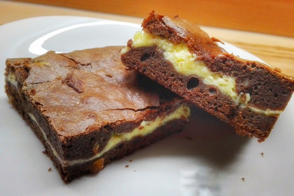 Eierlikör-Cheesecake-Brownies