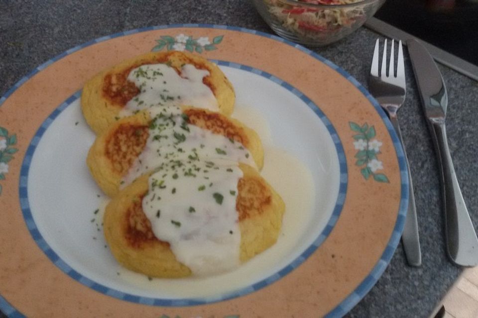 Kartoffelfrikadellen mit Fleischfüllung